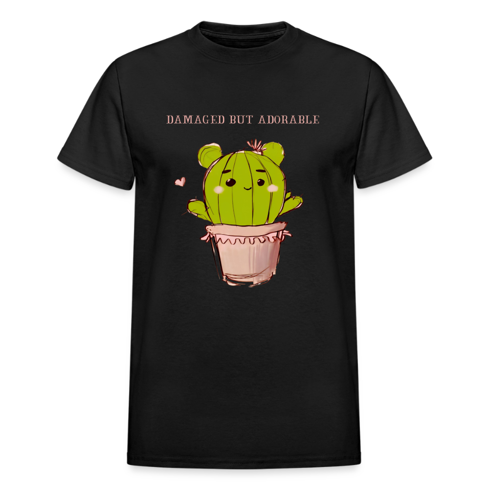 Damaged but Adorable Womens T-Shirt - black