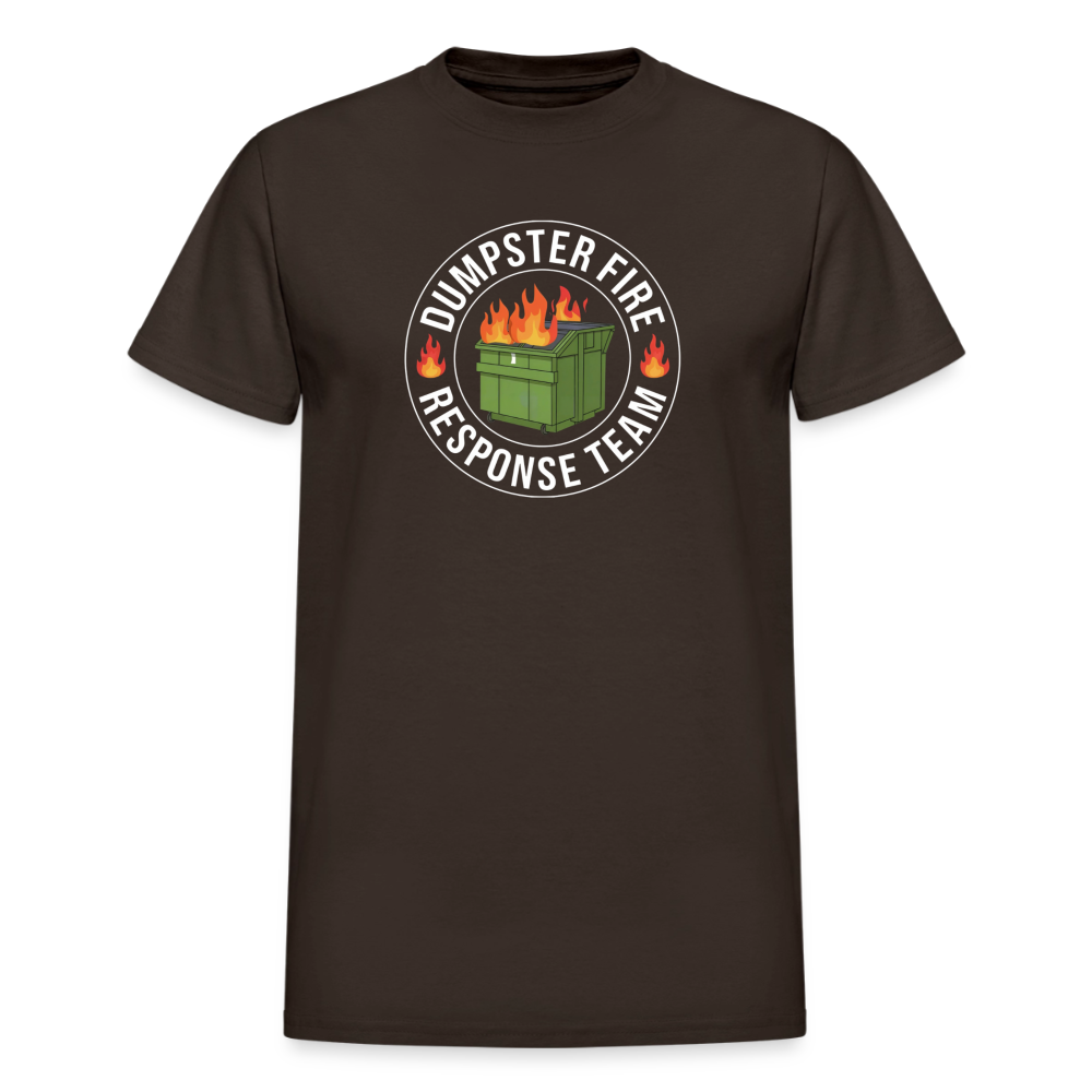 Dumpster Fire Response team T-Shirt - dark chocolate