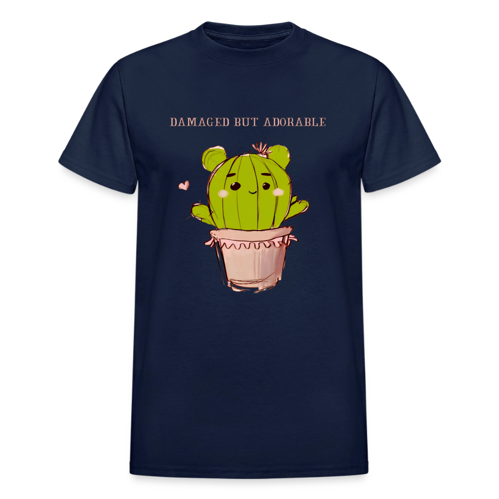 Damaged but Adorable Womens T-Shirt - navy