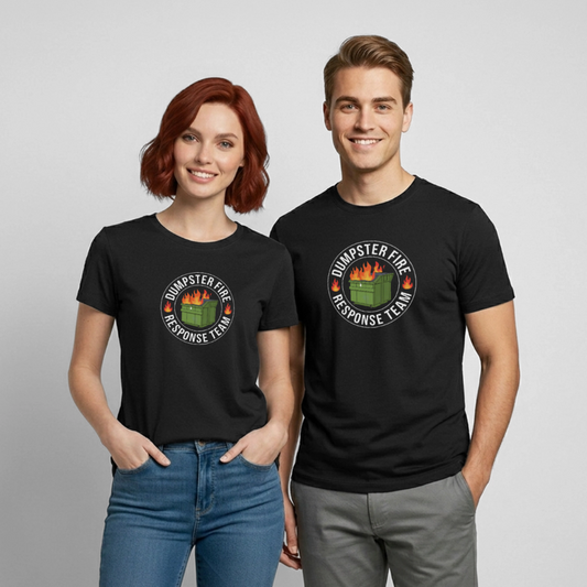 Dumpster Fire Response team T-Shirt - black