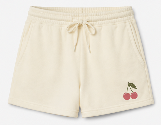 Cherry Lounge Shorts – by SEIDA Ivory
