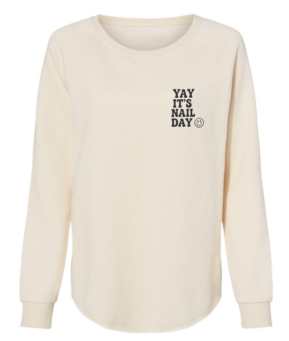 Yay It's Nail Day Lounge Sweater – by SEIDA Ivory